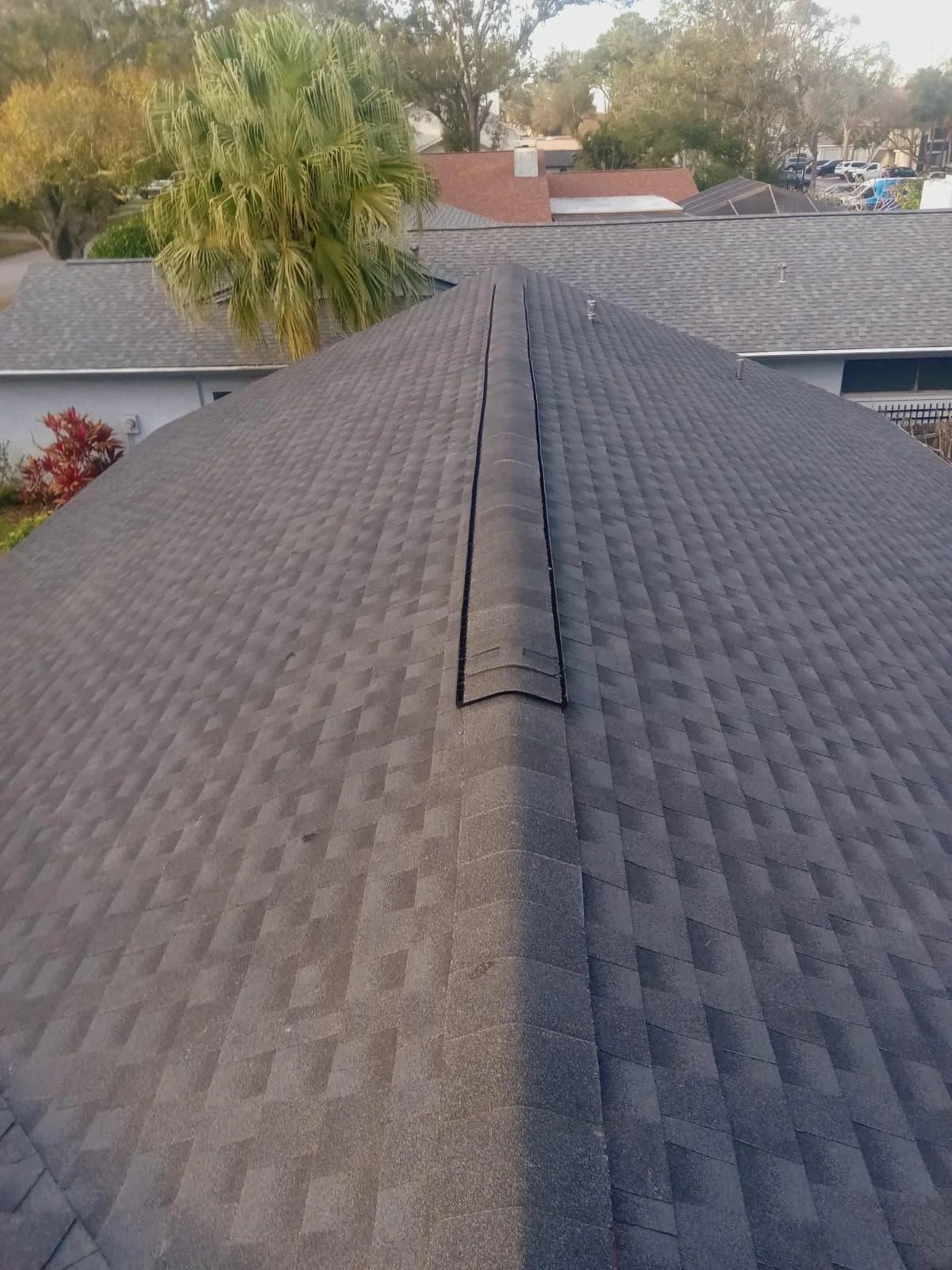 Completed RPGS residential shingle roof